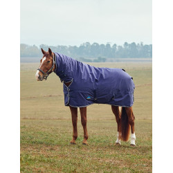 Cobertura Weatherbeeta ComFiTec Tyro Turnout 50g Combo com pescoço Azul-marinho / carvão