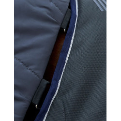 Manta Weatherbeeta ComFiTec Ultra Turnout 220g com pescoço destacável Carvão vegetal Cinzento