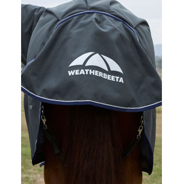 Manta Weatherbeeta ComFiTec Ultra Turnout 220g com pescoço destacável Carvão vegetal Cinzento Manta Weatherbeeta ComFiTec Ultra Turnout 220g com pescoço destacável Carvão vegetal Cinzento