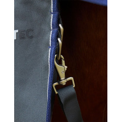 Manta Weatherbeeta ComFiTec Ultra Turnout 220g com pescoço destacável Carvão vegetal Cinzento