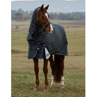 Manta Weatherbeeta ComFiTec Ultra Turnout 220g com pescoço destacável Carvão vegetal Cinzento Manta Weatherbeeta ComFiTec Ultra Turnout 220g com pescoço destacável Carvão vegetal Cinzento