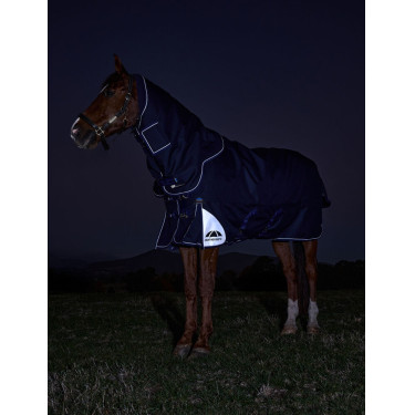 Manta Weatherbeeta ComFiTec Ultra Turnout 220g com pescoço destacável Marinho Azul-marinho