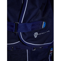 Manta Weatherbeeta ComFiTec Ultra Turnout 220g com pescoço destacável Marinho Azul-marinho