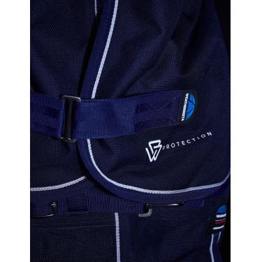 Manta Weatherbeeta ComFiTec Ultra Turnout 220g com pescoço destacável Marinho Azul-marinho