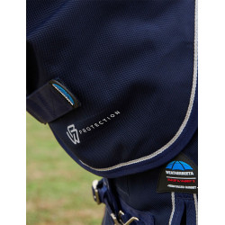 Manta Weatherbeeta ComFiTec Ultra Turnout 220g com pescoço destacável Marinho Azul-marinho