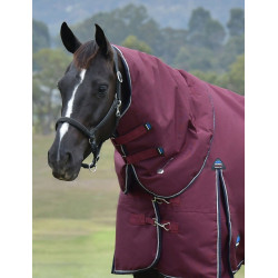 Cobre-pescoço Weatherbeeta ComFiTec Essential Turnout 220g Borgonha / marinho