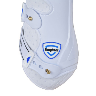 Guetes de dressage Weatherbeeta concha dura Tough-Tec Branco