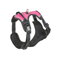 Arnês para cão Weatherbeeta anti-tração deslocamento Preto / rosa