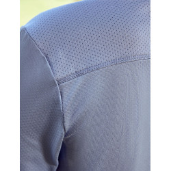 Camisola de equitação Dublin respirável de manga comprida para criança Nevoeiro azul Camisola de equitação Dublin respirável de manga comprida para criança Nevoeiro azul