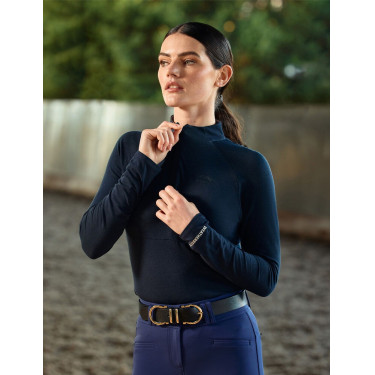 Top de performance WeatherBeeta de manga comprida em bambu para mulher Marinho Azul-marinho Top de performance WeatherBeeta de manga comprida em bambu para mulher Marinho Azul-marinho
