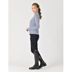 Top de performance WeatherBeeta de manga comprida em bambu para mulher Pedra-azul Top de performance WeatherBeeta de manga comprida em bambu para mulher Pedra-azul