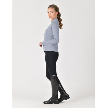 Top de performance WeatherBeeta de manga comprida em bambu para mulher Pedra-azul Top de performance WeatherBeeta de manga comprida em bambu para mulher Pedra-azul