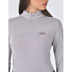 Top de performance WeatherBeeta de manga comprida em bambu para mulher Lilás brunido Violeta