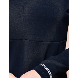 Top Weatherbeeta de manga comprida 1/2 zip feminino Copper Marinho Azul-marinho