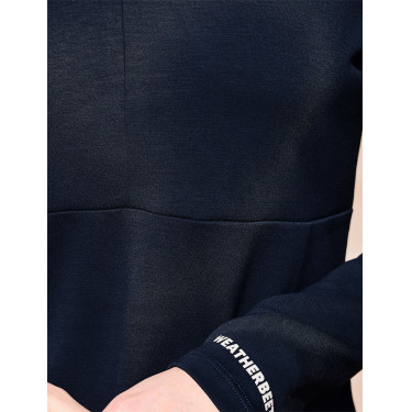 Top Weatherbeeta de manga comprida 1/2 zip feminino Copper Marinho Azul-marinho