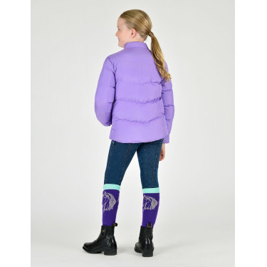 Casaco acolchoado em polar Dublin Polly Everyday criança Paisley violeta Casaco acolchoado em polar Dublin Polly Everyday criança Paisley violeta