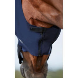 Máscara anti-moscas Weatherbeeta ComFiTec Luxe Bug Eye Saver com proteção para orelhas e nariz Marinho / preto Azul