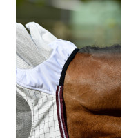 Máscara anti-moscas Weatherbeeta Hybrid Seasons Branco / bordô Máscara anti-moscas Weatherbeeta Hybrid Seasons Branco / bordô