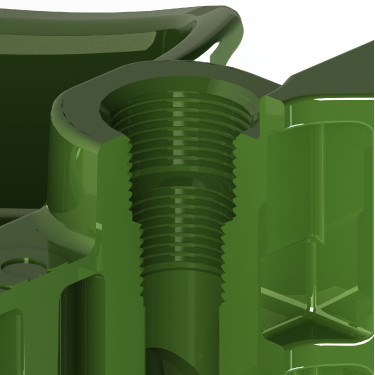 Bebedouro K50 com palheta de PVC Kerbl Verde