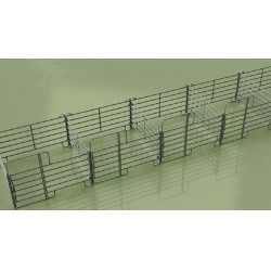 Painel pré-galvanizado com porta Kerbl