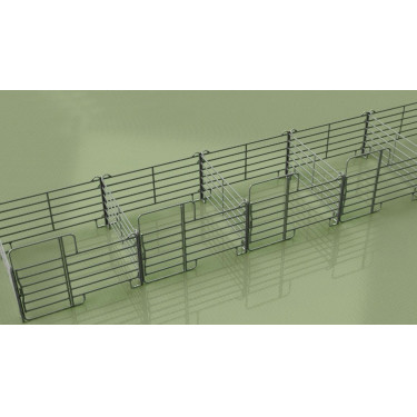 Painel pré-galvanizado com porta Kerbl