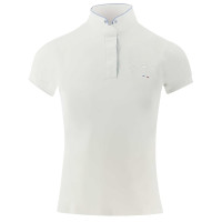 Polo de competição Pénélope Madrid de mangas curtas  Cinzento-acastanhado Castanho Polo de competição Pénélope Madrid de mangas curtas  Cinzento-acastanhado Castanho