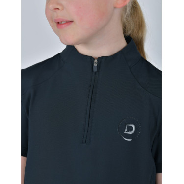 Polo Dublin 1/4 Zip de mangas curtas para criança Marinho Azul-marinho Polo Dublin 1/4 Zip de mangas curtas para criança Marinho Azul-marinho