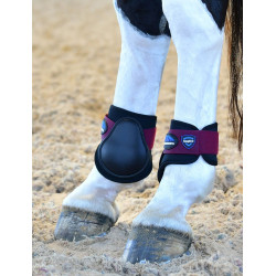 Protetor de boleto Weatherbeeta Tough-Tec Prime Fetlock Preto / borgonha Azul