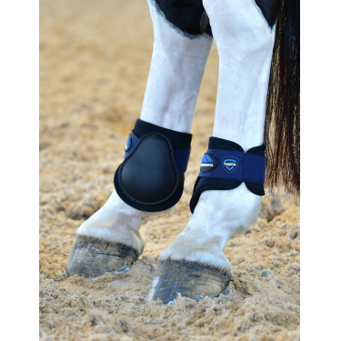 Protetor de boleto Weatherbeeta Tough-Tec Prime Fetlock Preto / azul-marinho