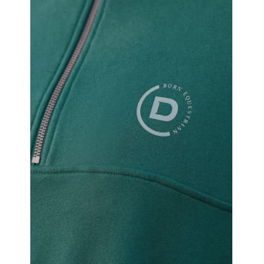 Camisola polar Dublin 1/4 zip para mulher Verde esmeralda escuro Camisola polar Dublin 1/4 zip para mulher Verde esmeralda escuro
