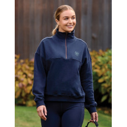 Camisola polar Dublin 1/4 zip para mulher Marinho Azul-marinho