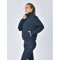 Camisola polar Dublin 1/4 zip para mulher Marinho Azul-marinho