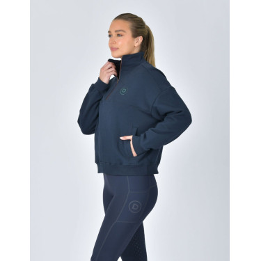Camisola polar Dublin 1/4 zip para mulher Marinho Azul-marinho