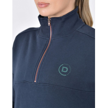 Camisola polar Dublin 1/4 zip para mulher Marinho Azul-marinho