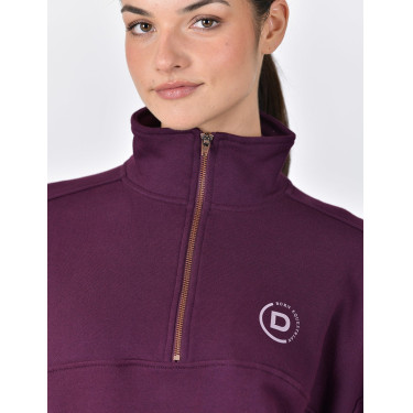 Camisola polar Dublin 1/4 zip para mulher Violeta púrpura