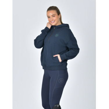 Camisola polar Dublin com capuz e fecho 1/4 para mulher Marinho Azul-marinho Camisola polar Dublin com capuz e fecho 1/4 para mulher Marinho Azul-marinho