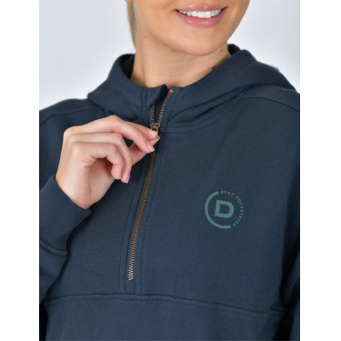 Camisola polar Dublin com capuz e fecho 1/4 para mulher Marinho Azul-marinho Camisola polar Dublin com capuz e fecho 1/4 para mulher Marinho Azul-marinho