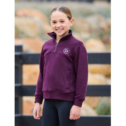 Camisola polar Dublin 1/4 Zip criança Violeta púrpura