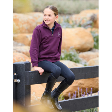 Camisola polar Dublin 1/4 Zip criança Violeta púrpura Camisola polar Dublin 1/4 Zip criança Violeta púrpura