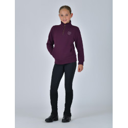 Camisola polar Dublin 1/4 Zip criança Violeta púrpura