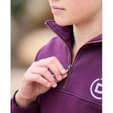 Camisola polar Dublin 1/4 Zip criança Violeta púrpura Camisola polar Dublin 1/4 Zip criança Violeta púrpura