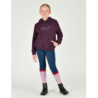 Sweatshirt com capuz Dublin logo Lurex Lilah infantil Ameixa perfeita / dourado rosa Sweatshirt com capuz Dublin logo Lurex Lilah infantil Ameixa perfeita / dourado rosa