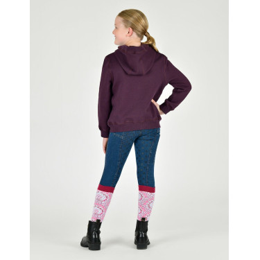 Sweatshirt com capuz Dublin logo Lurex Lilah infantil Ameixa perfeita / dourado rosa Sweatshirt com capuz Dublin logo Lurex Lilah infantil Ameixa perfeita / dourado rosa