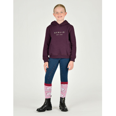 Sweatshirt com capuz Dublin logo Lurex Lilah infantil Ameixa perfeita / dourado rosa Sweatshirt com capuz Dublin logo Lurex Lilah infantil Ameixa perfeita / dourado rosa