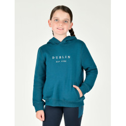 Sweatshirt com capuz Dublin logo Lurex Lilah infantil Azul légion / prata