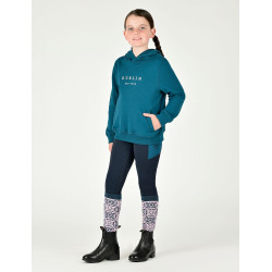 Sweatshirt com capuz Dublin logo Lurex Lilah infantil Azul légion / prata