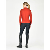 T-shirt de equitação Weatherbeeta Reno de mangas compridas Ocre vermelho T-shirt de equitação Weatherbeeta Reno de mangas compridas Ocre vermelho