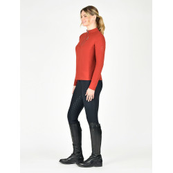 T-shirt de equitação Weatherbeeta Reno de mangas compridas Ocre vermelho T-shirt de equitação Weatherbeeta Reno de mangas compridas Ocre vermelho