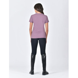 T-shirt Weatherbeeta manga curta casual UV Vinho roxo Violeta