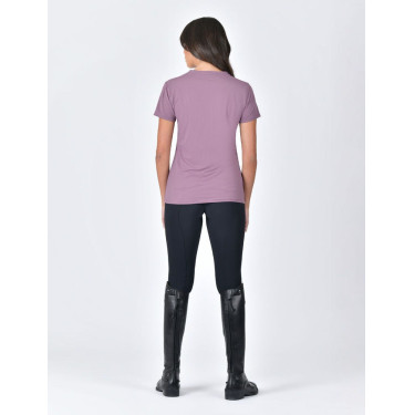 T-shirt Weatherbeeta manga curta casual UV Vinho roxo Violeta